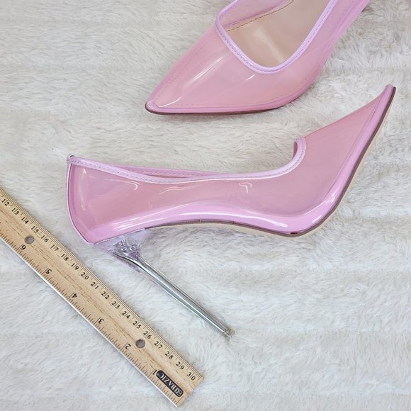 Pazzle | Shoes | Pvc Jelly Translucent High Heel Pointy Toe Stiletto ...